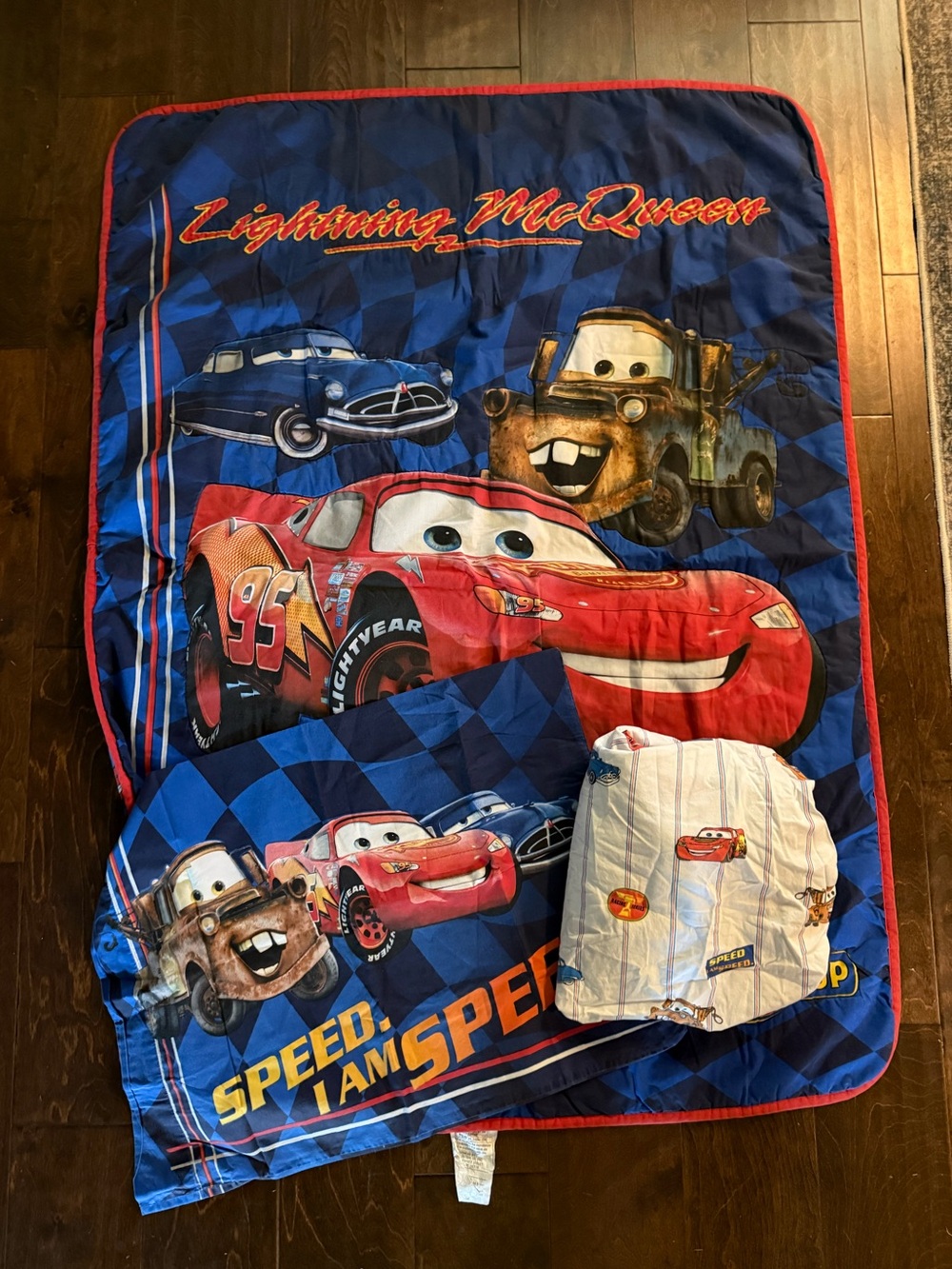 Y2K Pixar Cars Lightning McQueen Toddler Bed Set